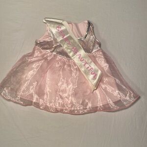 Build-A-Bear Workshop Beauty Pageant Gown with Sash Early 2000s EUC